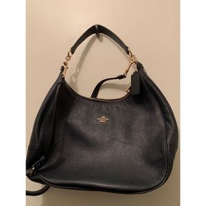 Coach Leather Shoulder Bag with Crossbody Strap